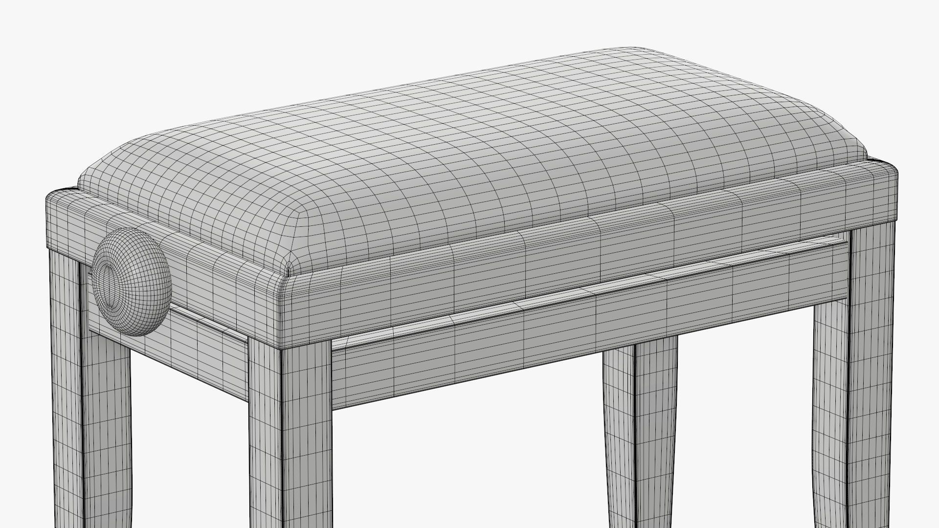 Piano chair 3D model_9