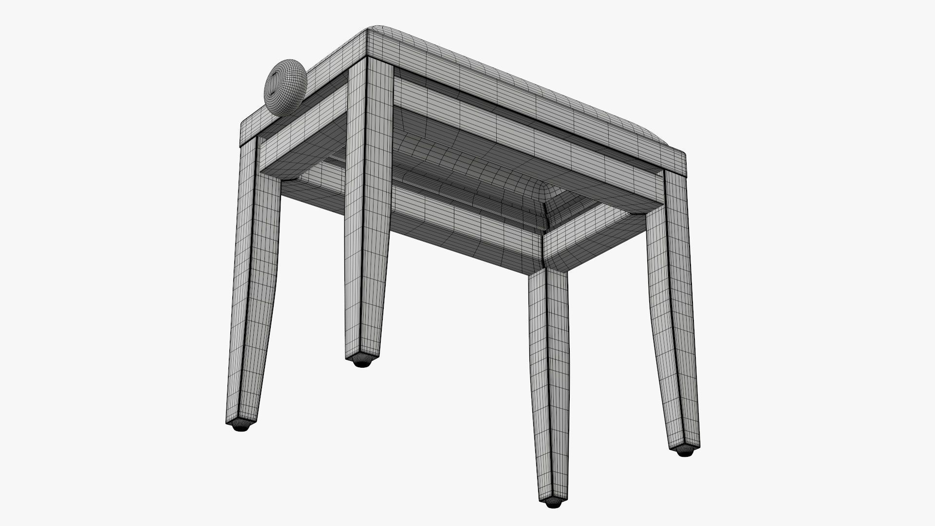 Piano chair 3D model_6