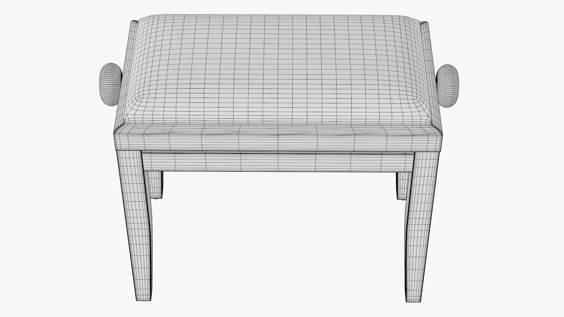 Piano chair 3D model_7