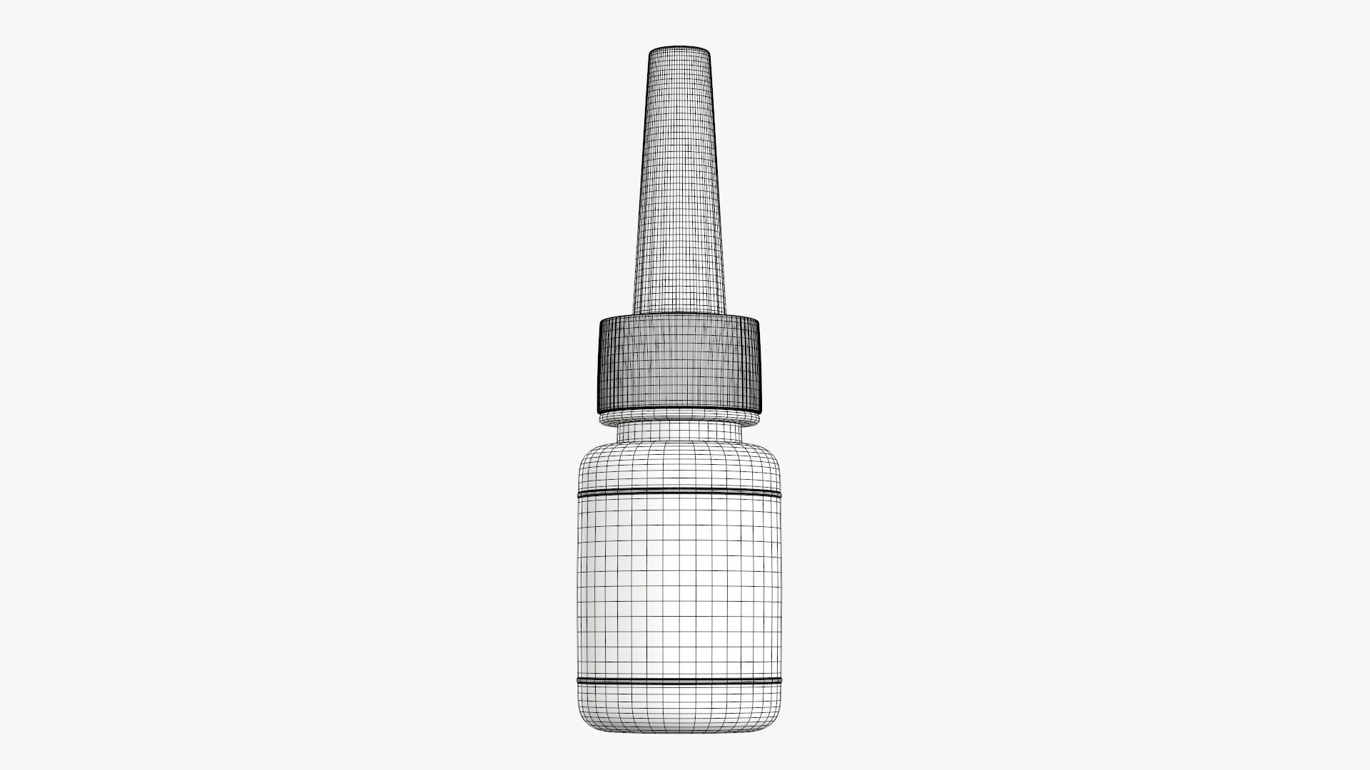 Glue plastic bottle 3D model_9