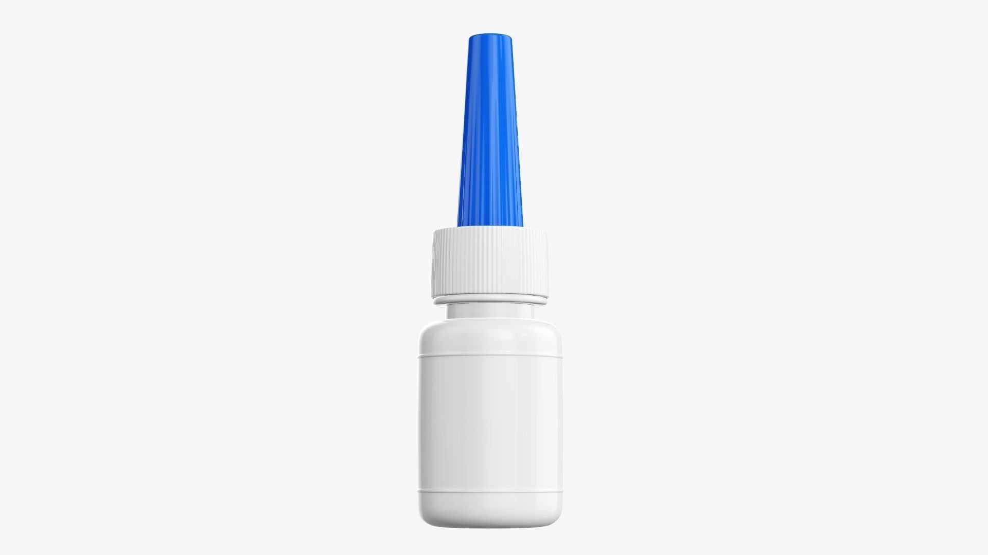 Glue plastic bottle 3D model_4