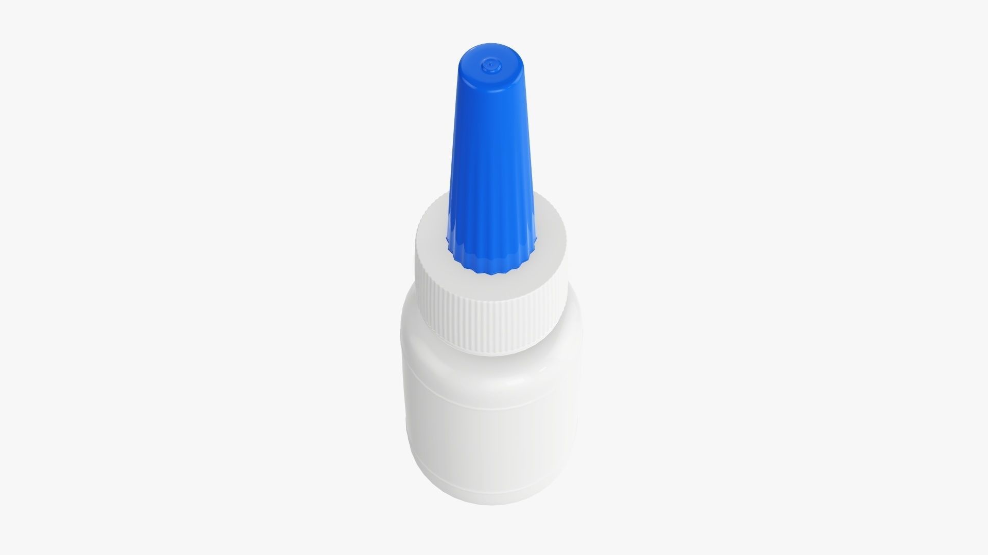 Glue plastic bottle 3D model_3