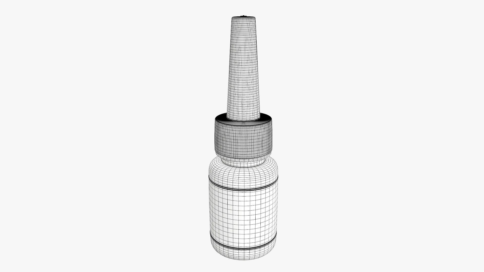 Glue plastic bottle 3D model_6