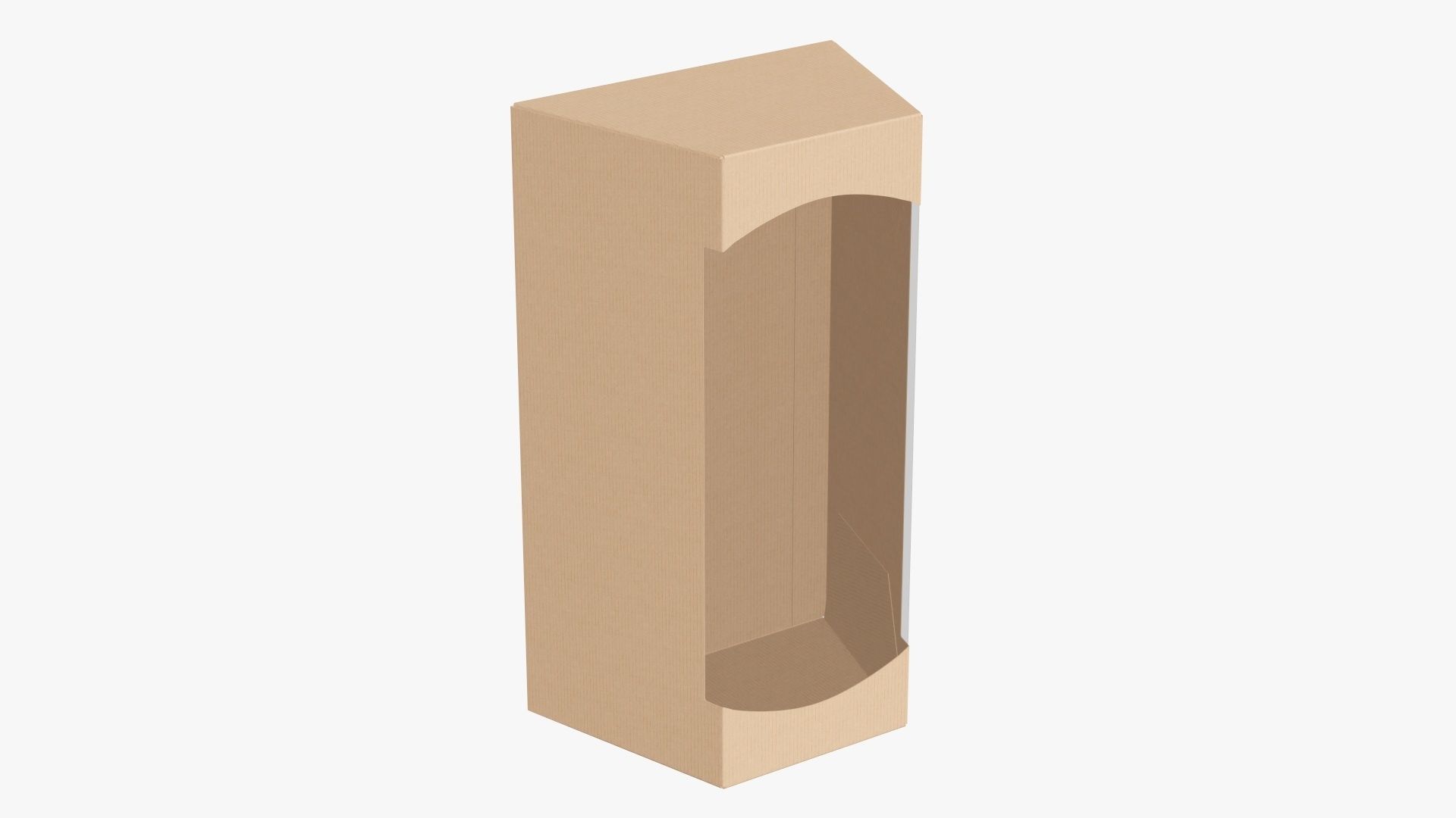 Cardboard display box retail 03 3D model_1
