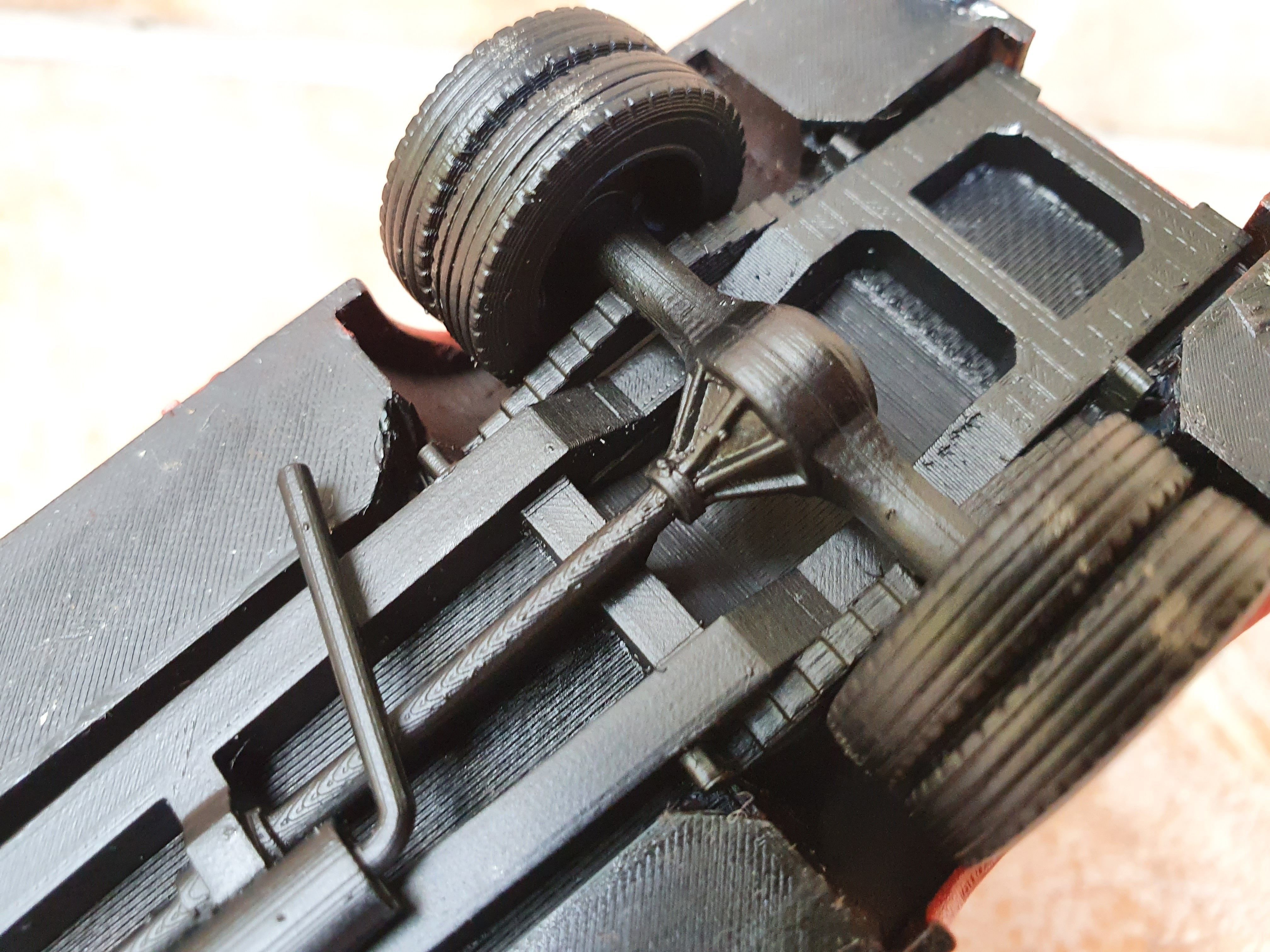 Praga RN ambulance - scale model kit 3D print model_20