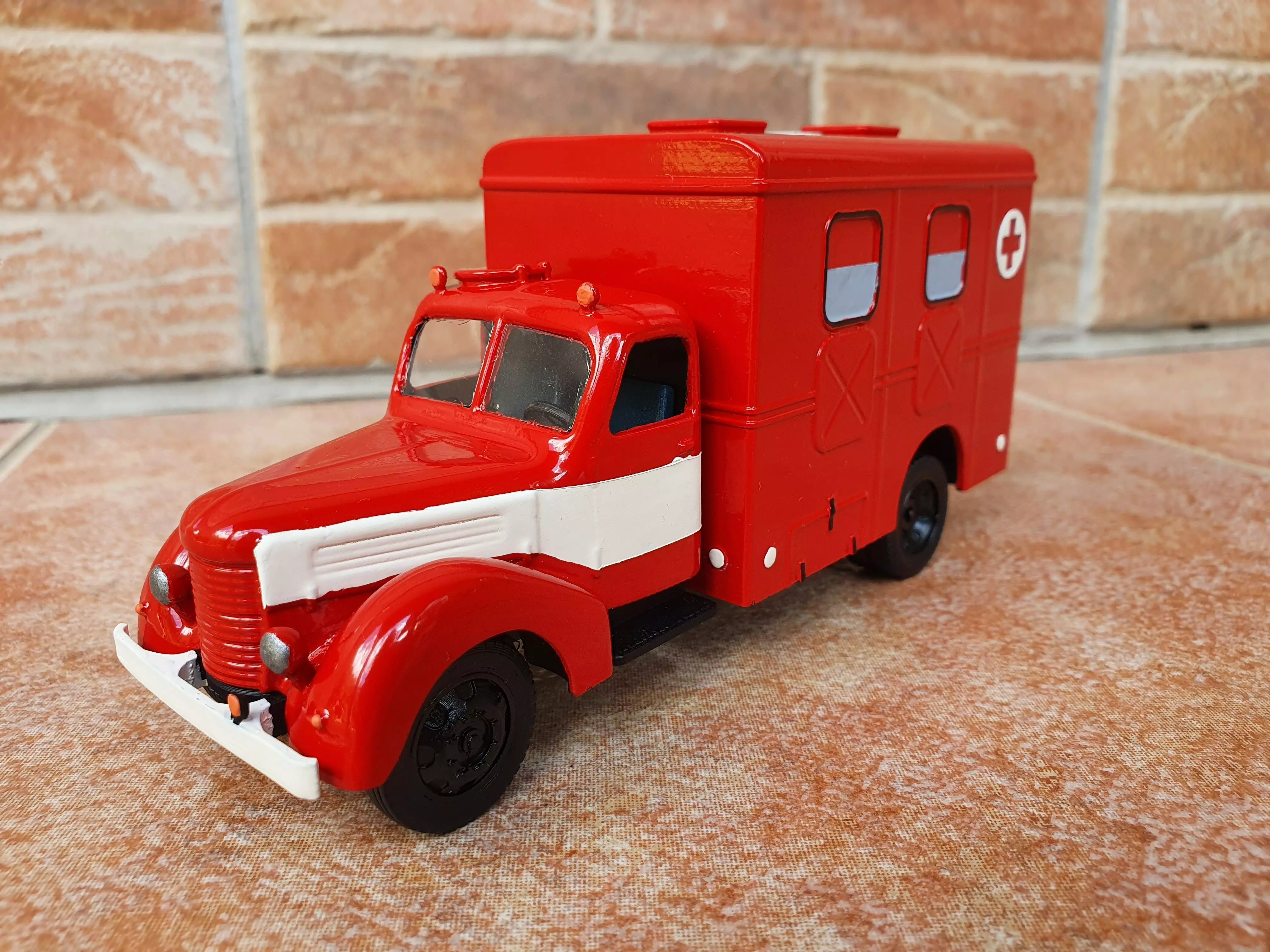 Praga RN ambulance - scale model kit 3D print model_0