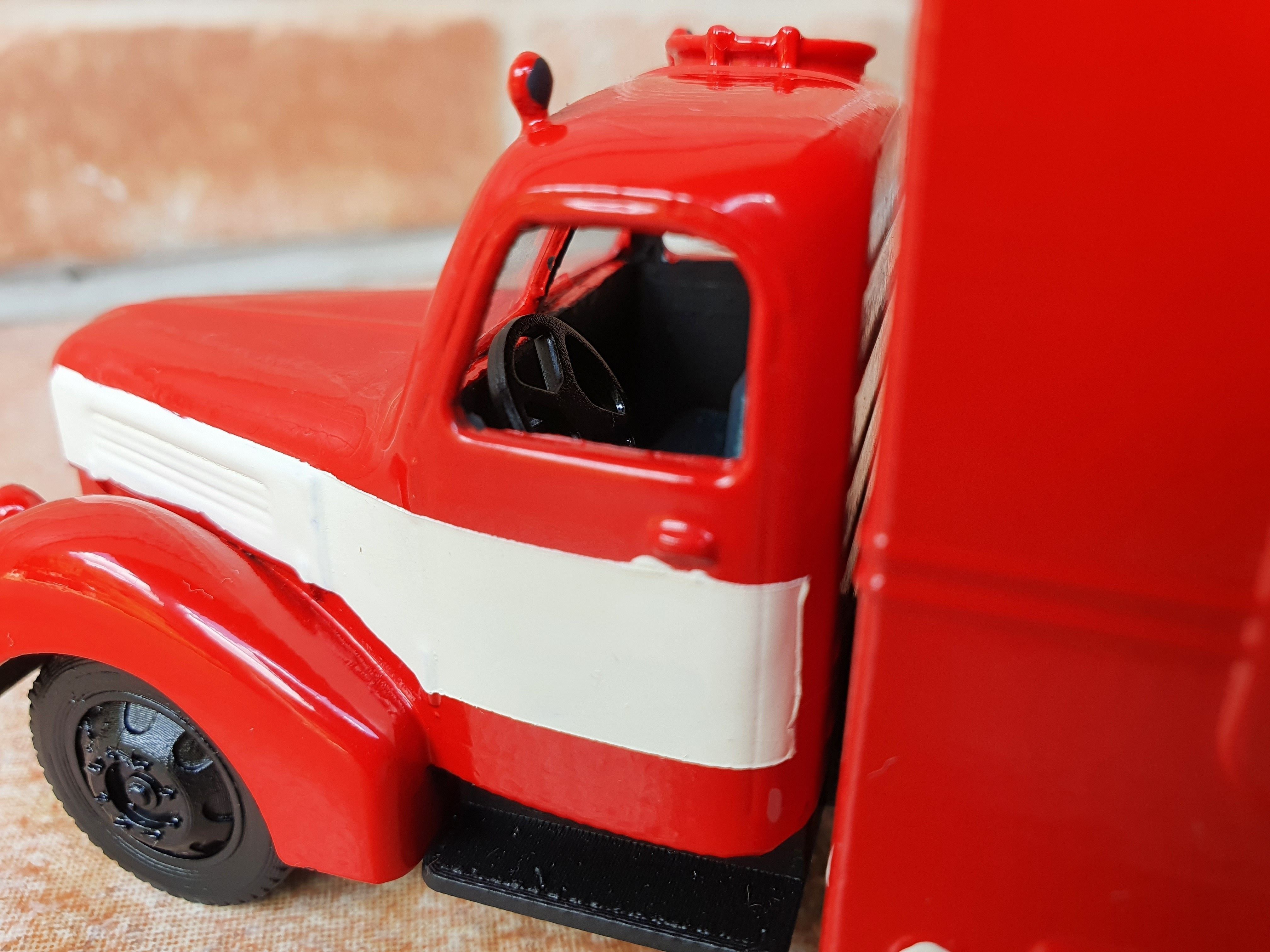 Praga RN ambulance - scale model kit 3D print model_8