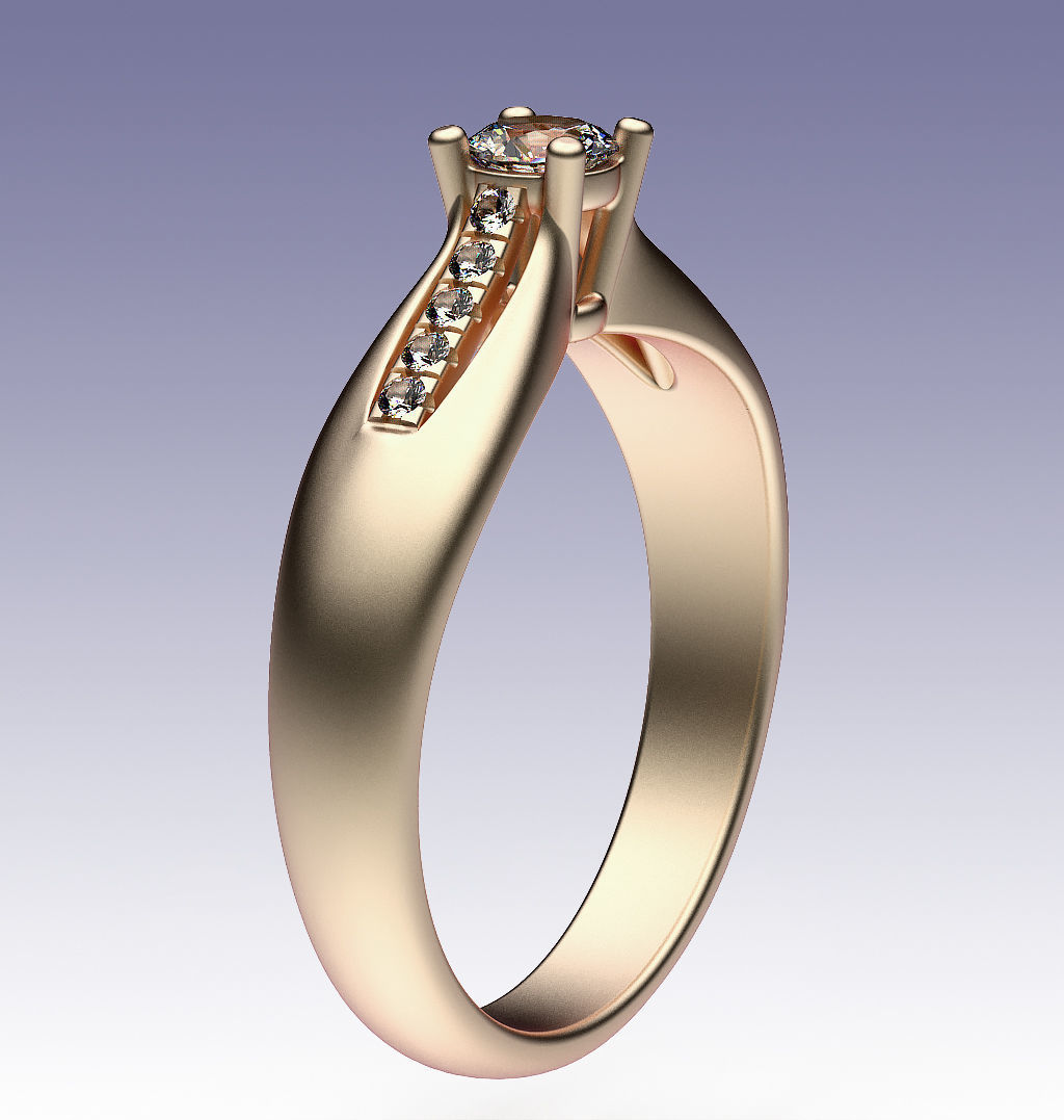 Ring Engagement 3D print model_3