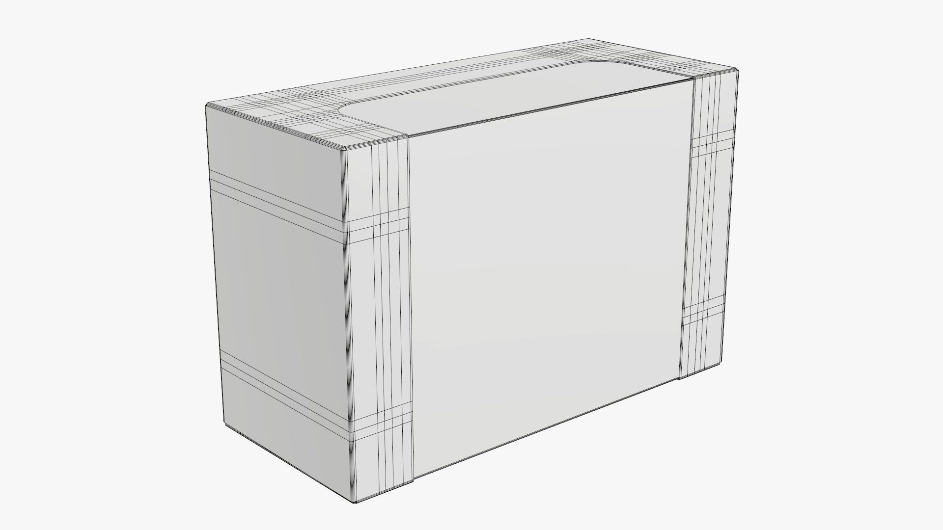 Cardboard display box retail 06 3D model_5
