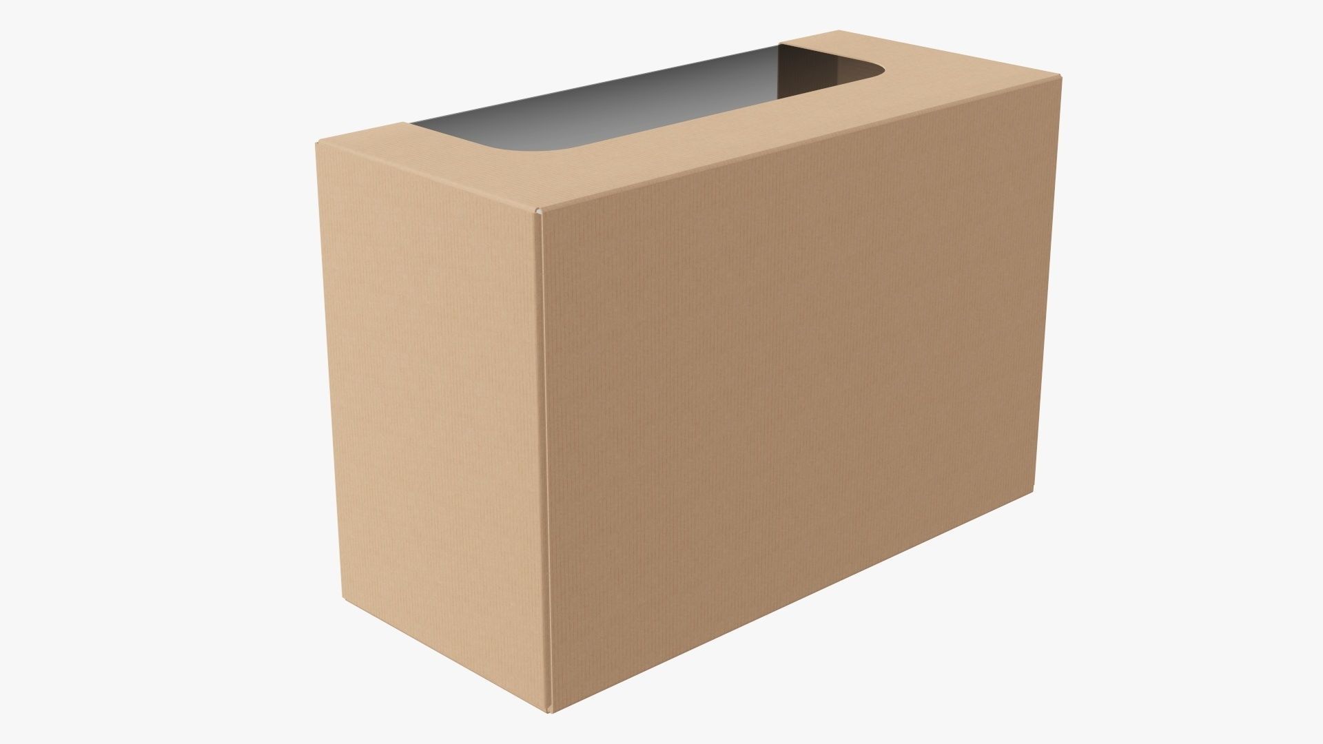 Cardboard display box retail 06 3D model_2