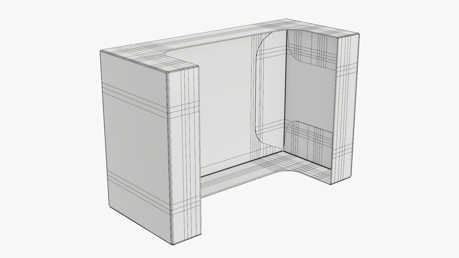 Cardboard display box retail 06 3D model_10