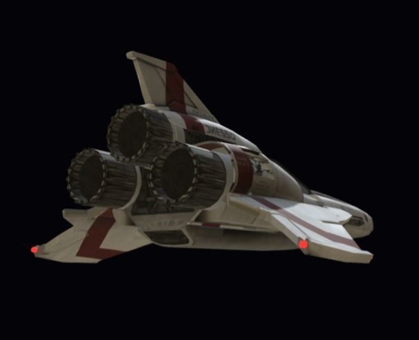 Viper Galactica Low-poly 3D model_3