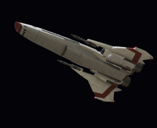 Viper Galactica Low-poly 3D model_2