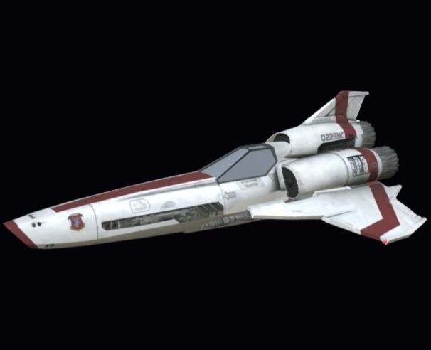 Viper Galactica Low-poly 3D model_1