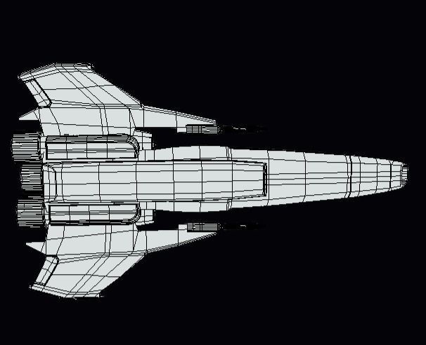 Viper Galactica Low-poly 3D model_10