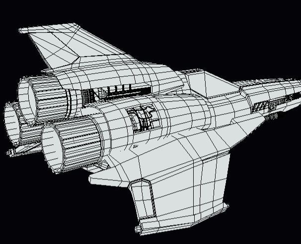 Viper Galactica Low-poly 3D model_6