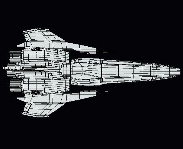 Viper Galactica Low-poly 3D model_8