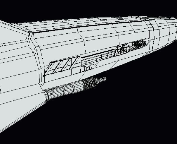 Viper Galactica Low-poly 3D model_9