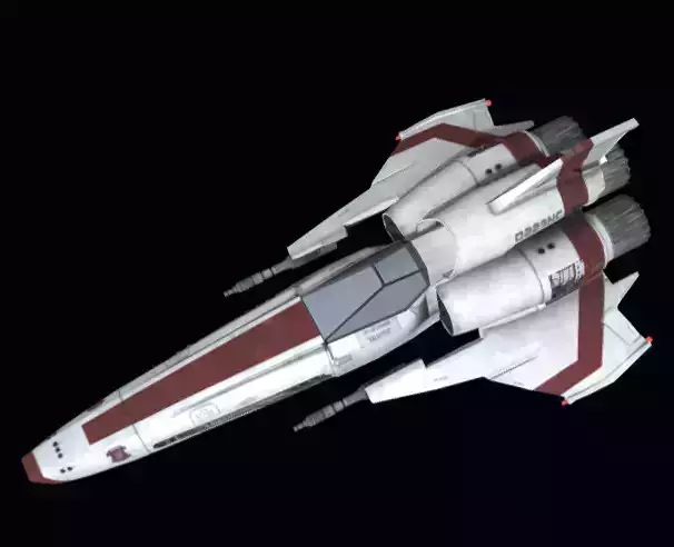 Viper Galactica Low-poly 3D model