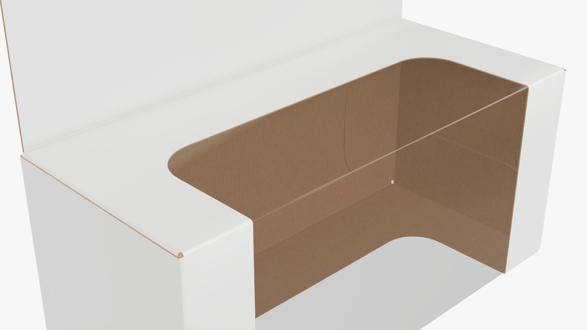 Hanging cardboard display box retail 01 3D model_4