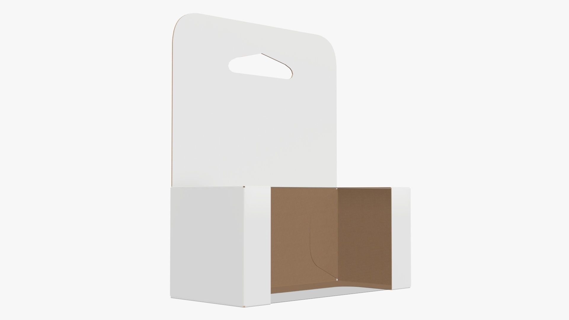 Hanging cardboard display box retail 01 3D model_3