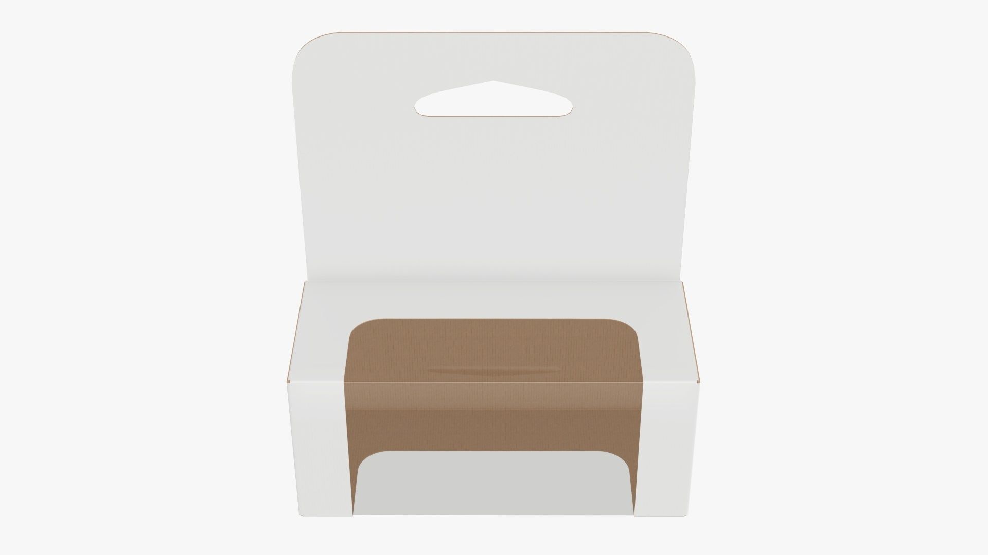 Hanging cardboard display box retail 01 3D model_1