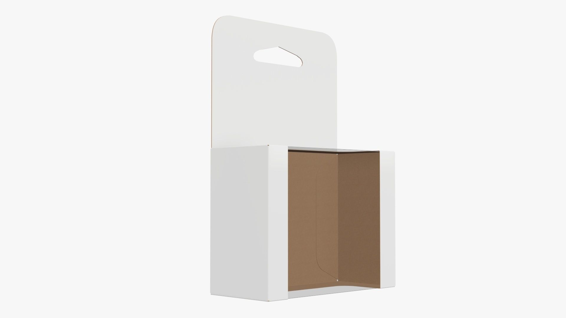 Hanging cardboard display box retail 02 3D model_3