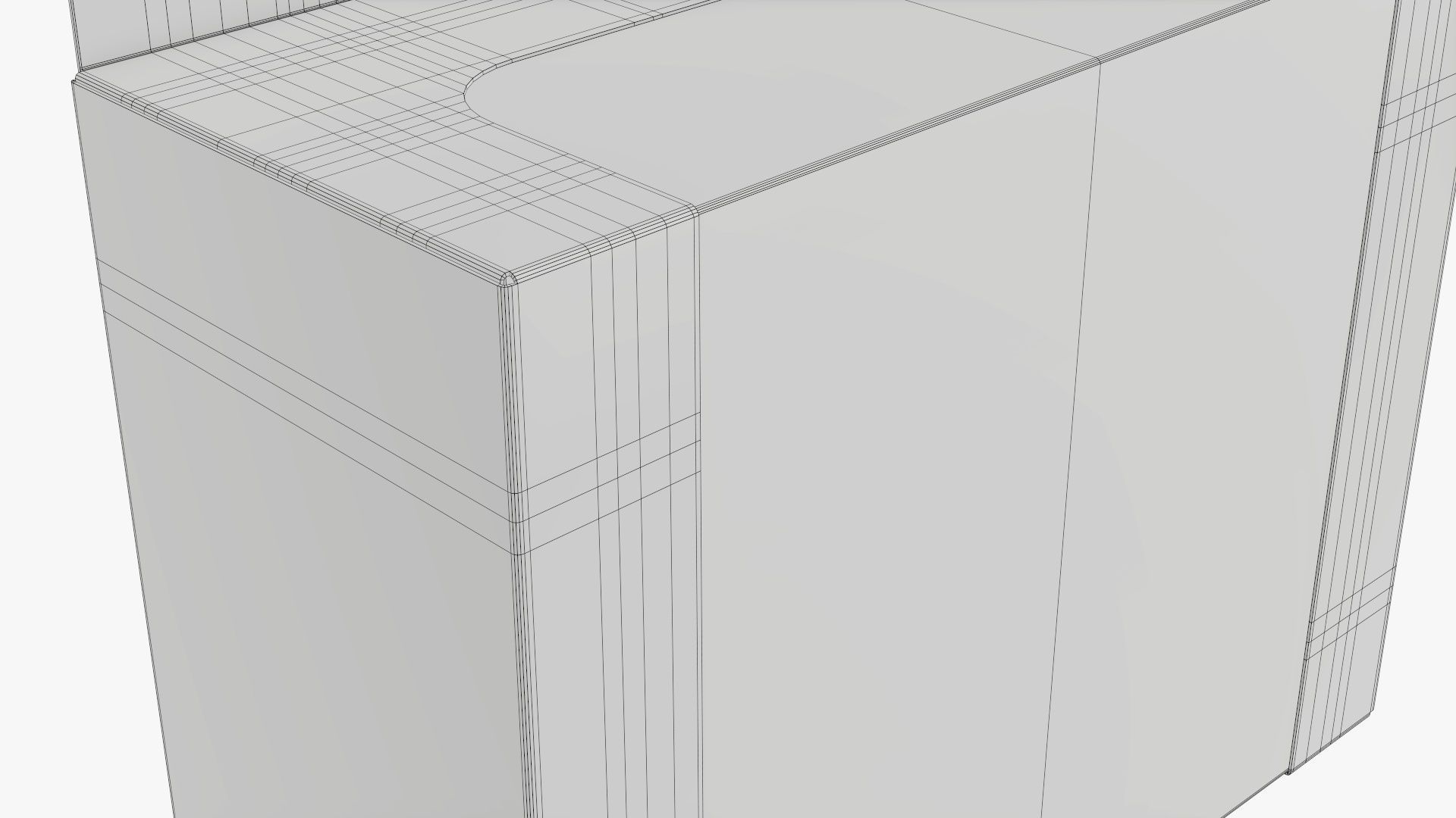 Hanging cardboard display box retail 02 3D model_9