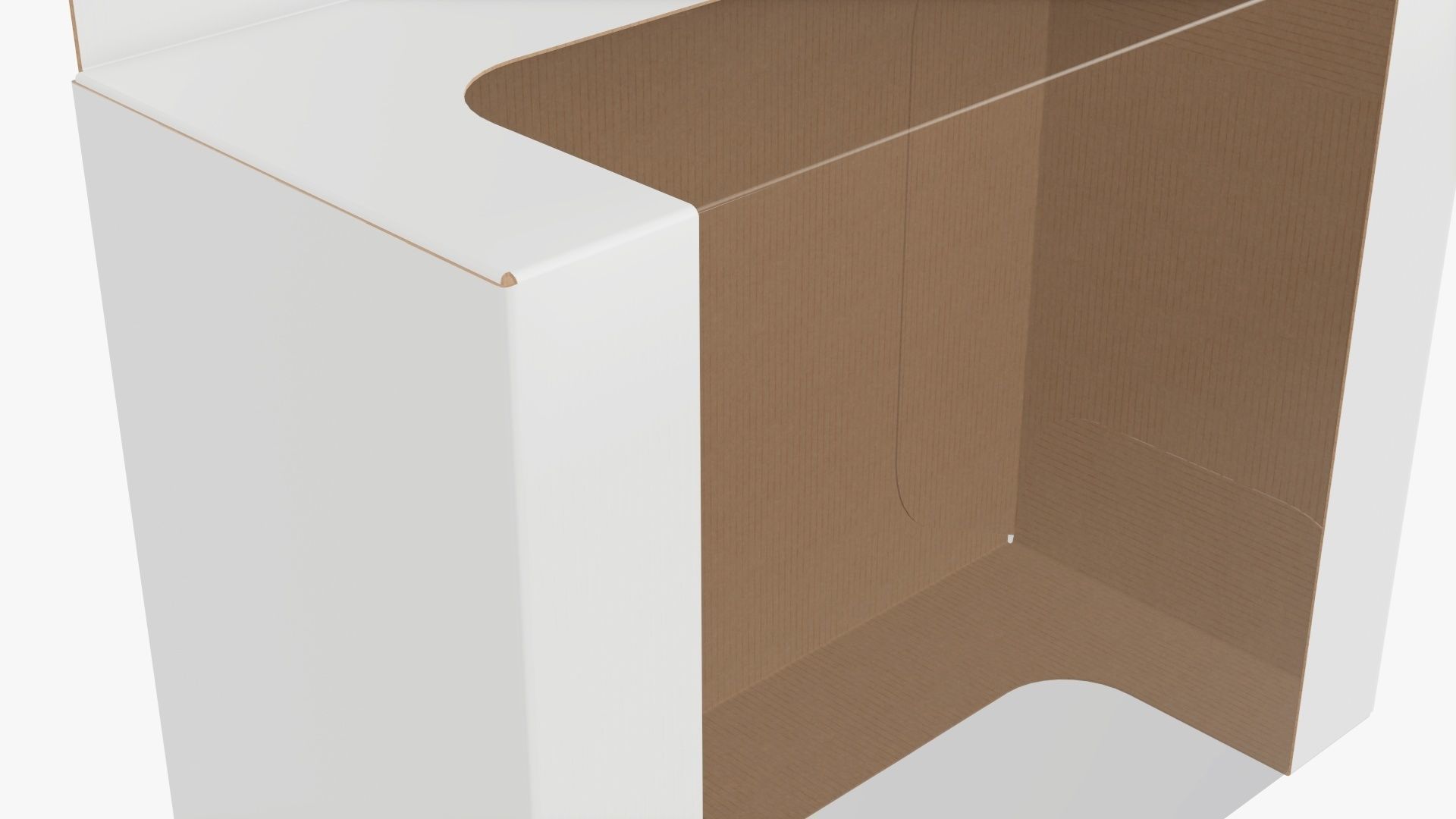 Hanging cardboard display box retail 02 3D model_4