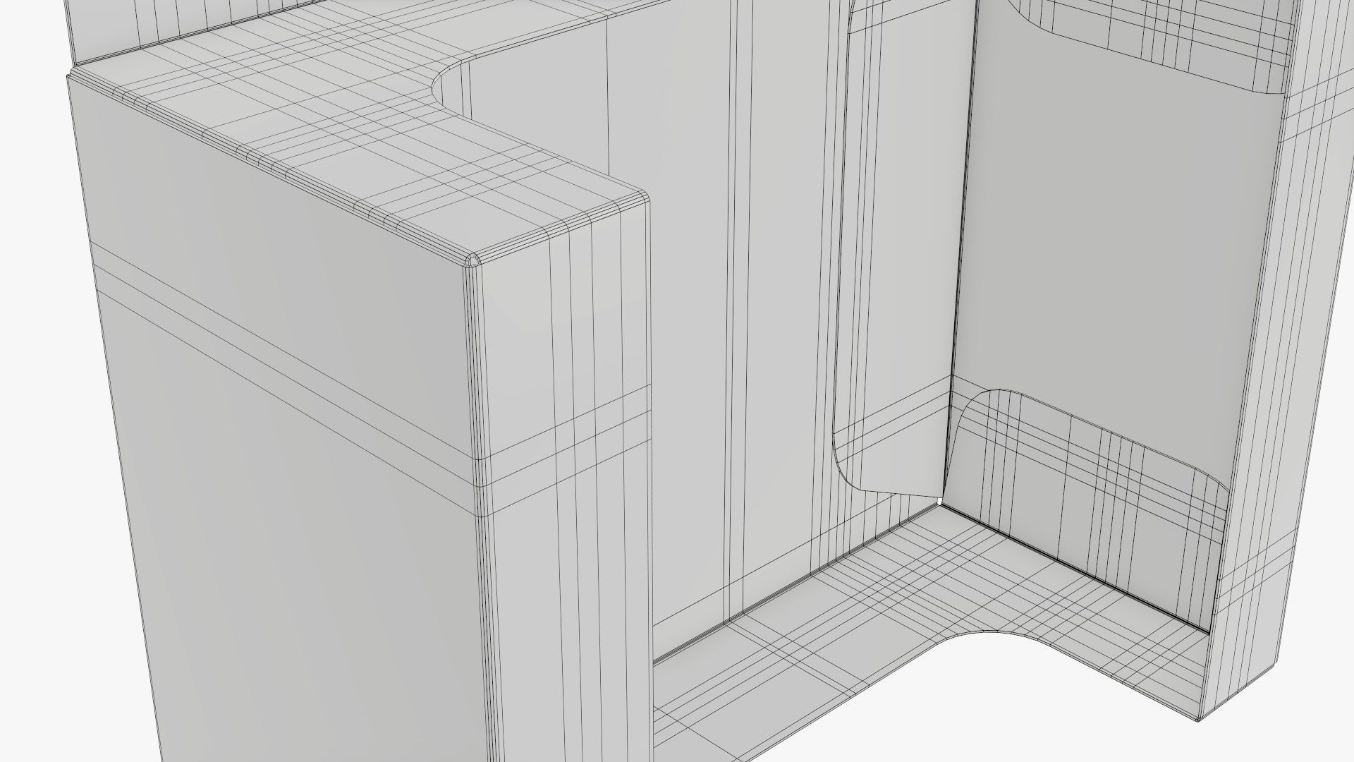 Hanging cardboard display box retail 02 3D model_10