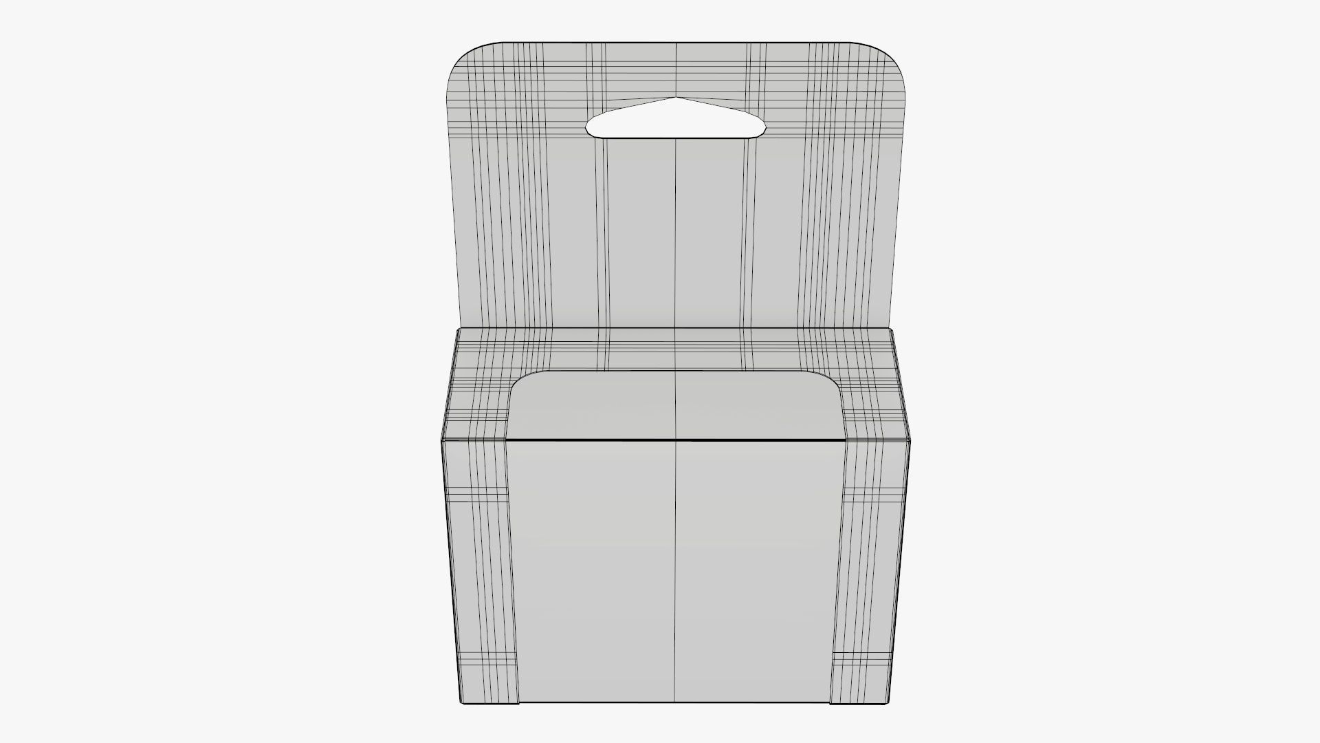 Hanging cardboard display box retail 02 3D model_6