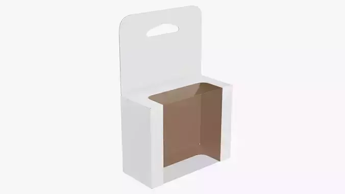 Hanging cardboard display box retail 02