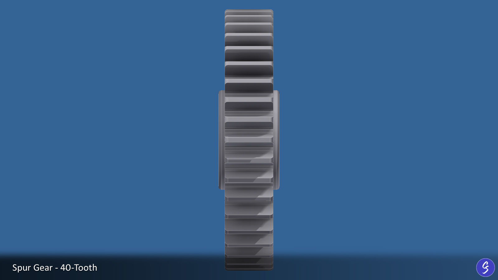 40-Tooth Spur Gear 03 3D print model_20