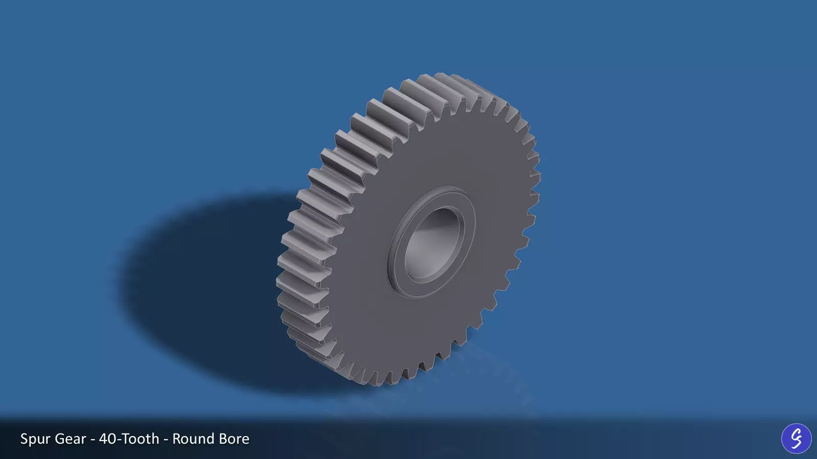 40-Tooth Spur Gear 03 3D print model_0