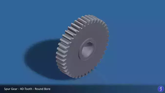 40-Tooth Spur Gear 03 3D print model