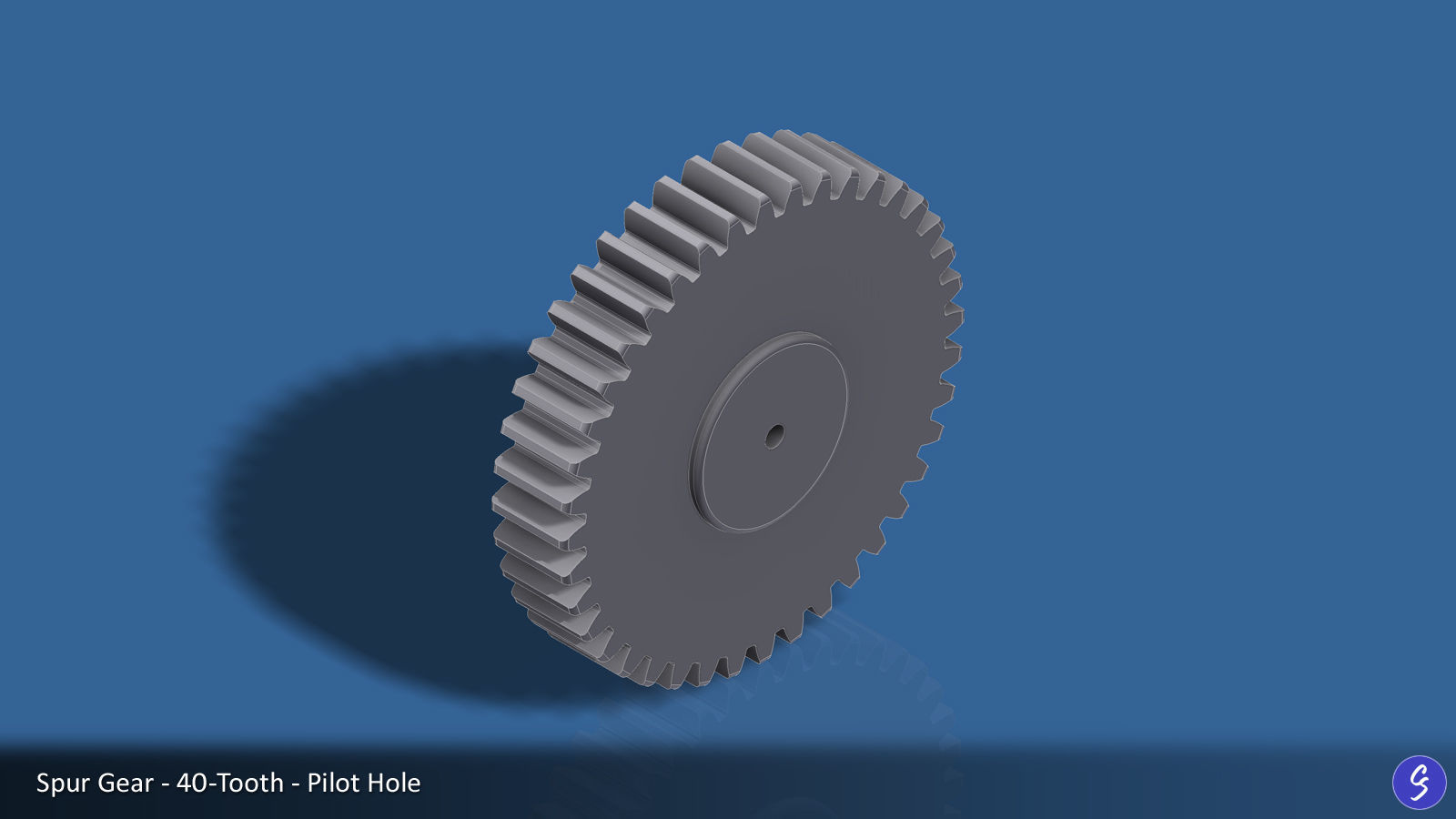 40-Tooth Spur Gear 03 3D print model_16