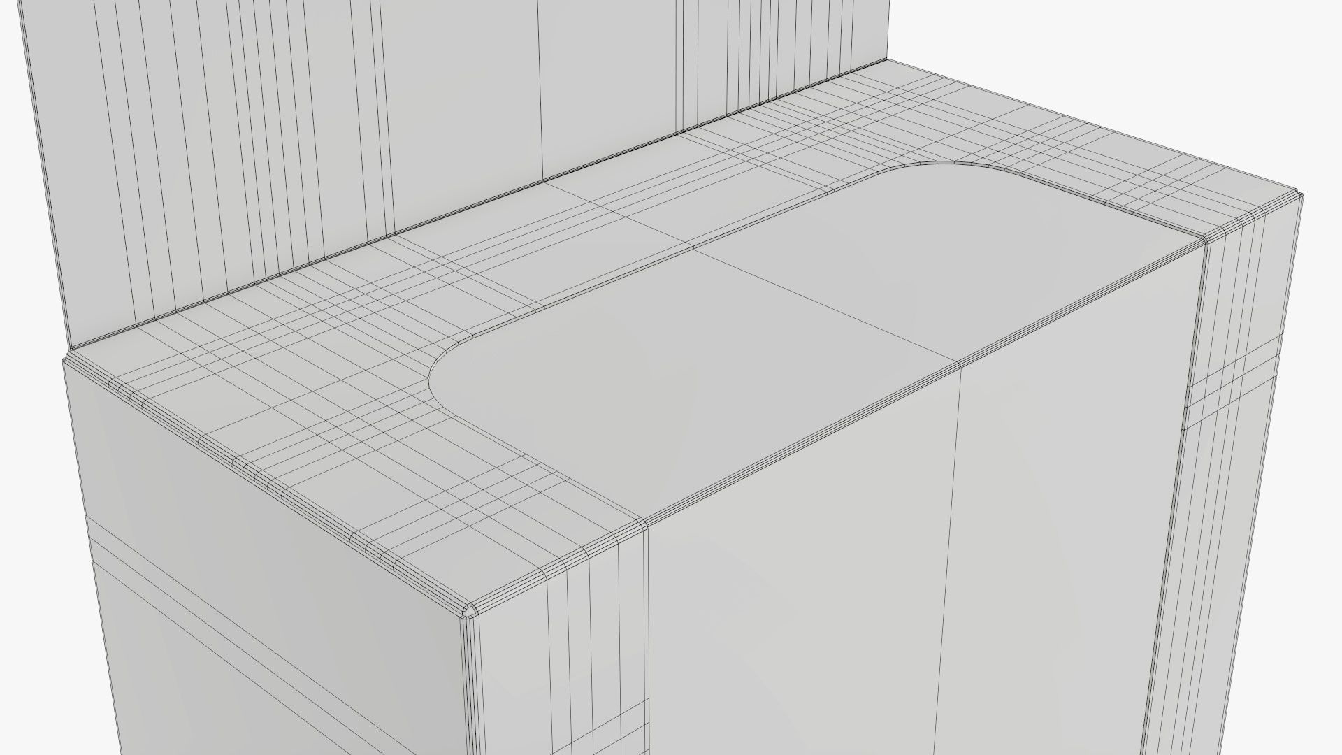 Hanging cardboard display box retail 03 3D model_9