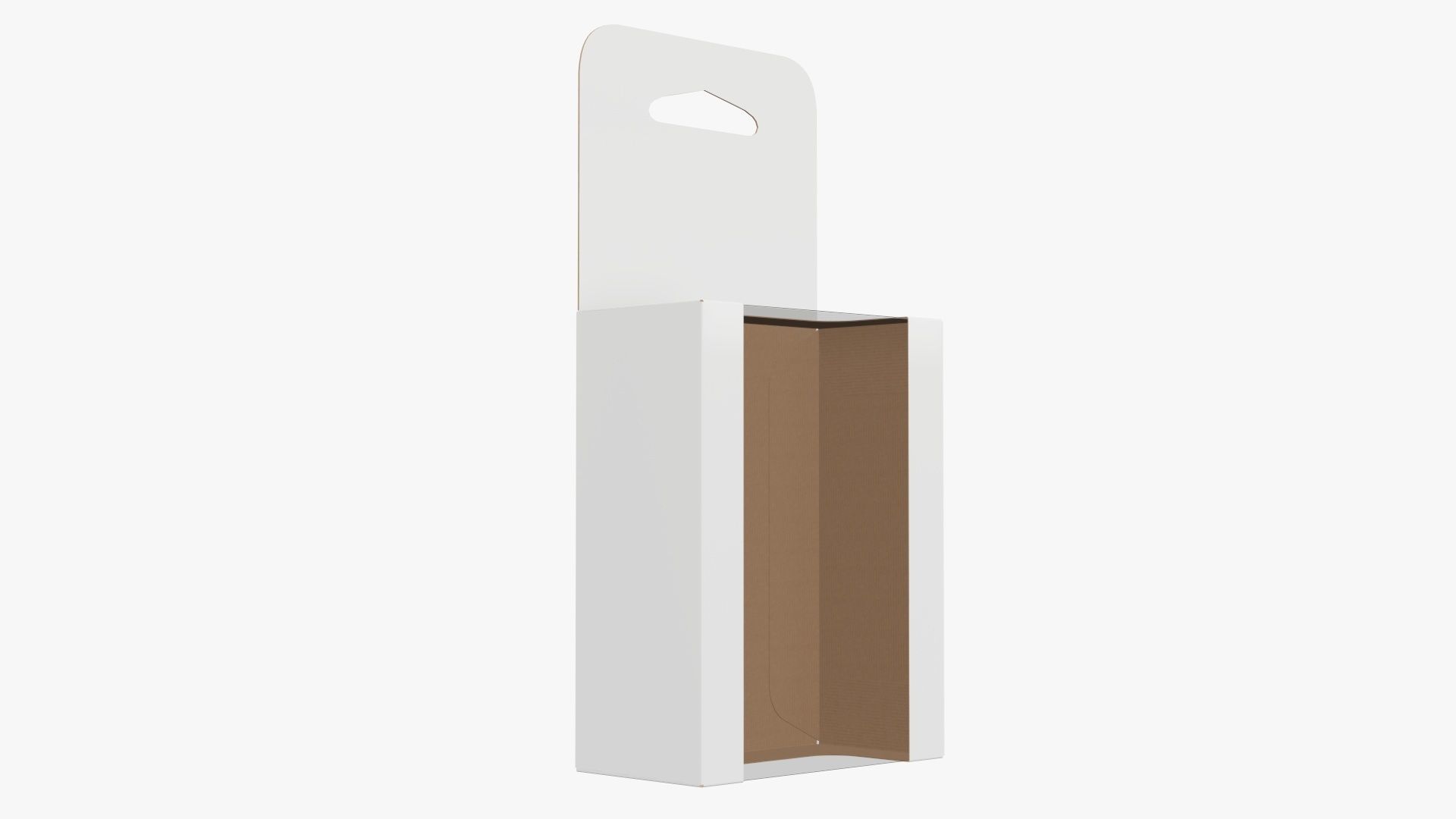 Hanging cardboard display box retail 03 3D model_3
