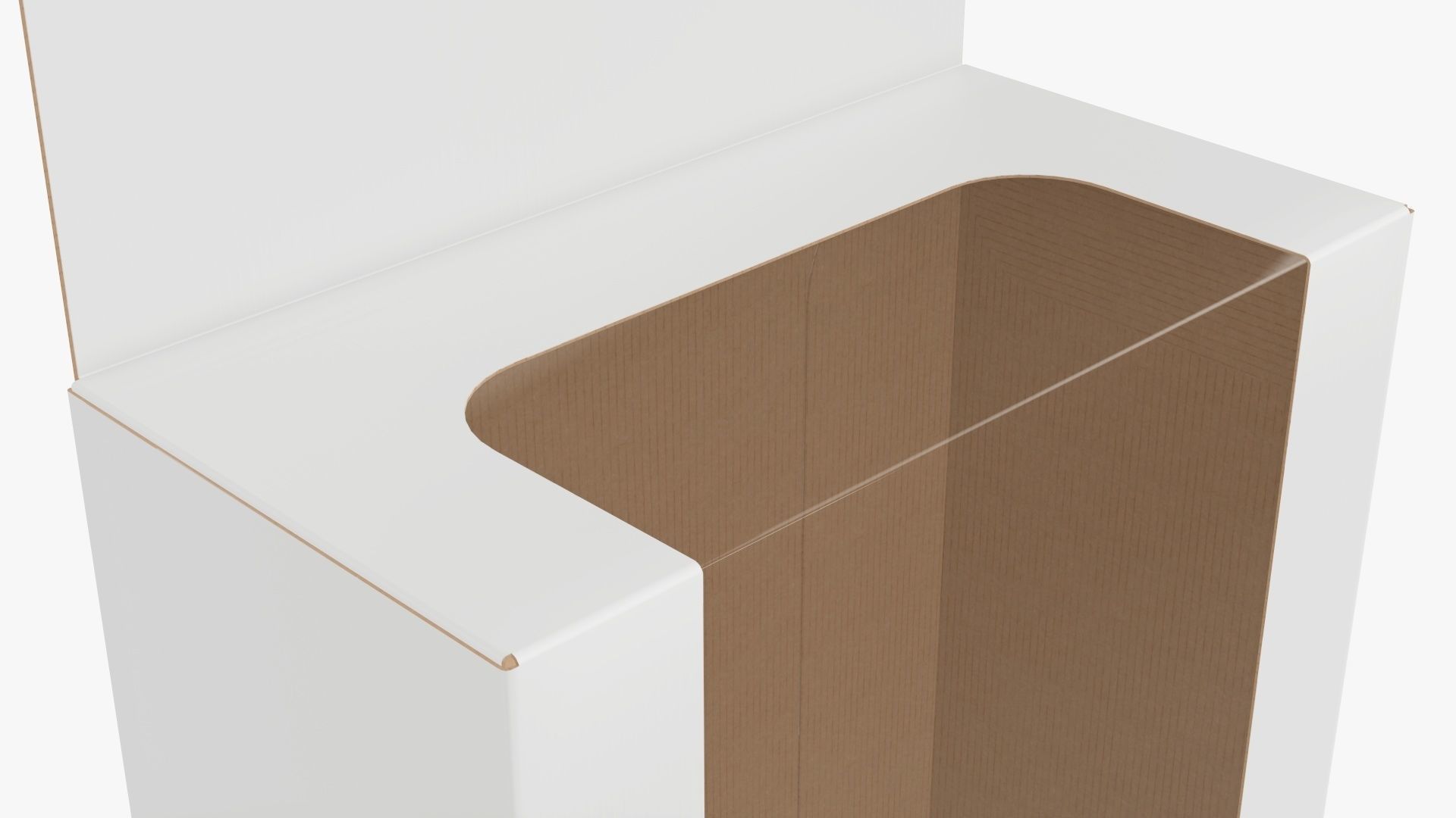 Hanging cardboard display box retail 03 3D model_4