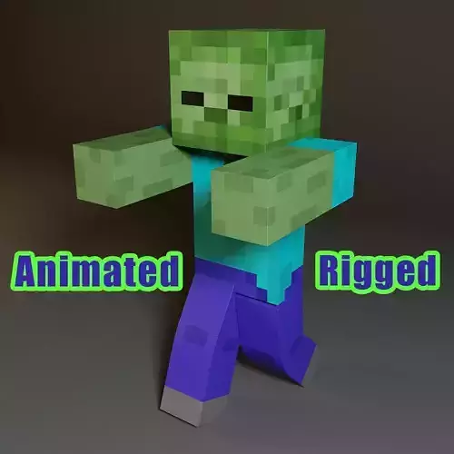Minecraft Zombie Rigged Animated