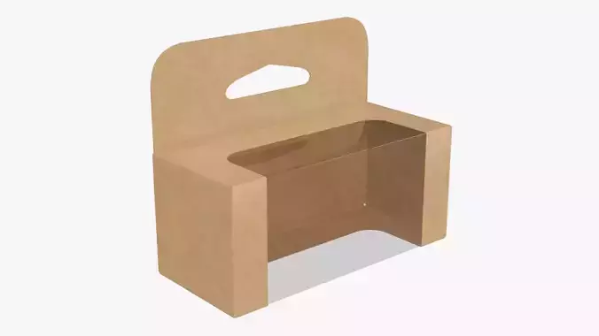 Hanging cardboard display box retail 05