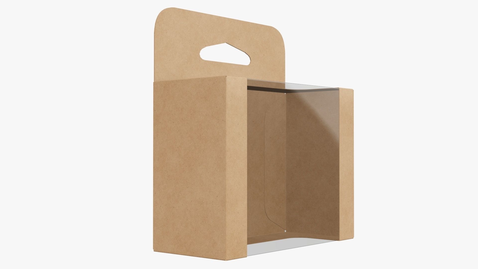 Hanging cardboard display box retail 06 3D model_3