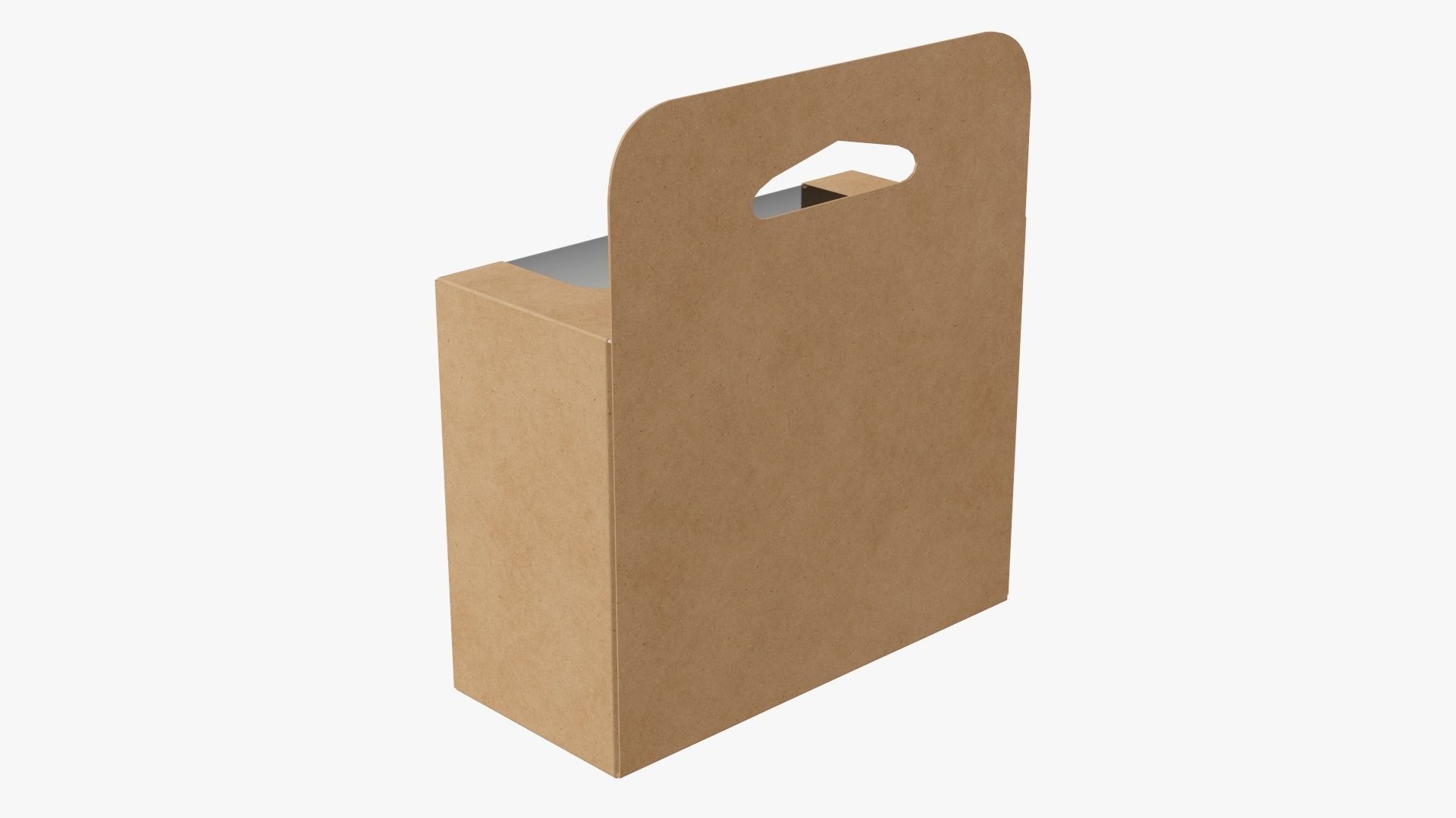 Hanging cardboard display box retail 06 3D model_2