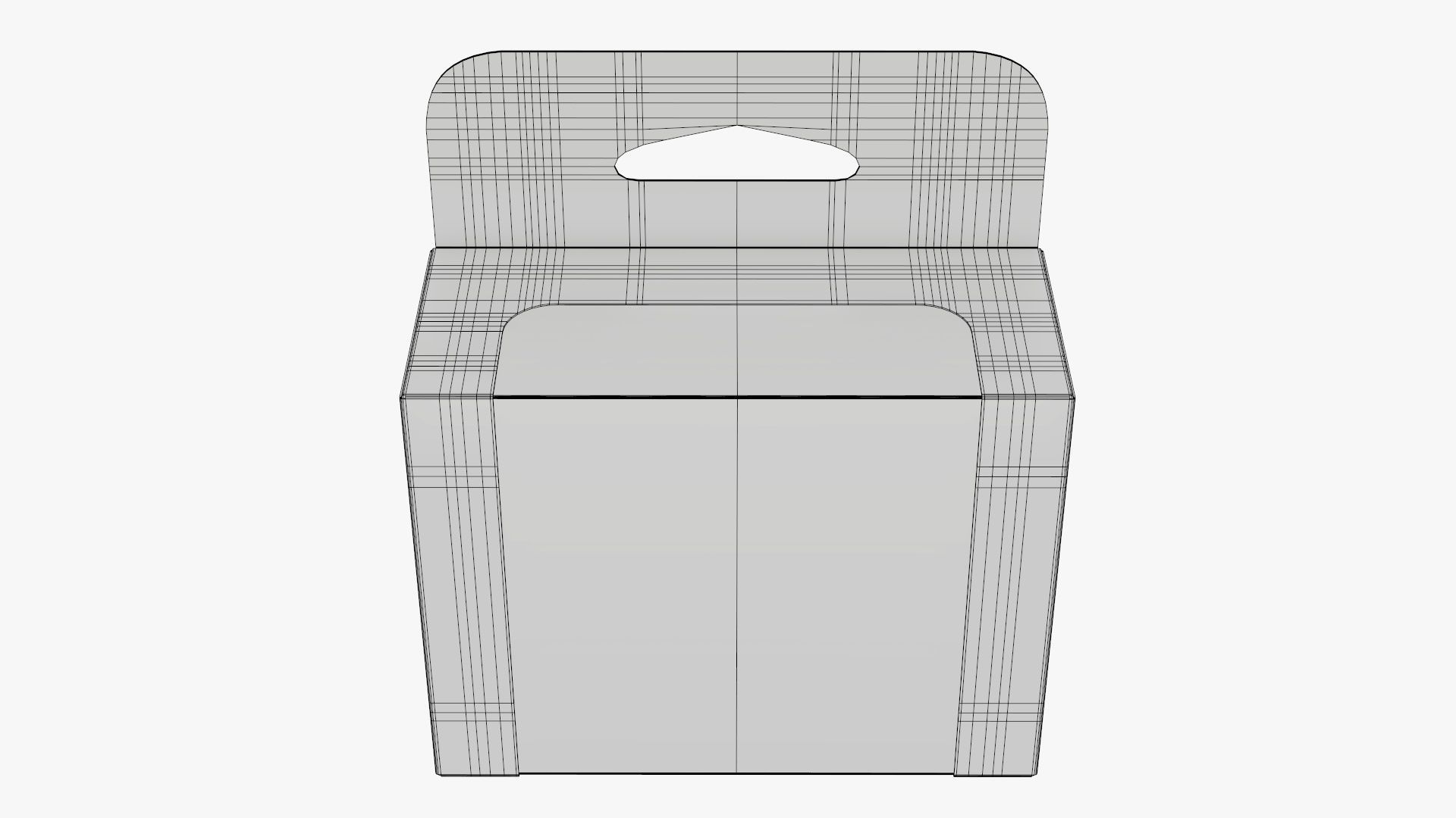 Hanging cardboard display box retail 06 3D model_6