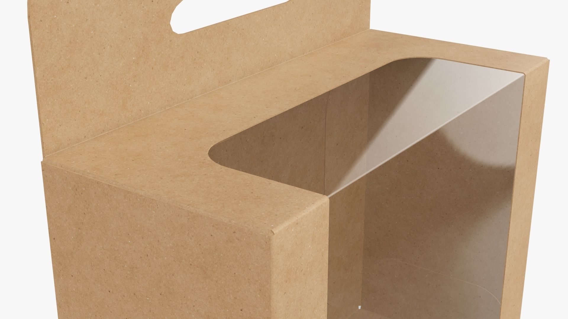 Hanging cardboard display box retail 06 3D model_4