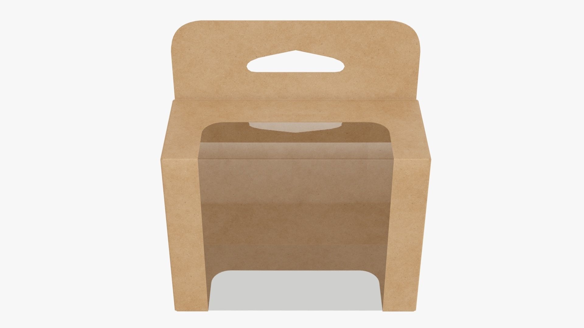 Hanging cardboard display box retail 06 3D model_1