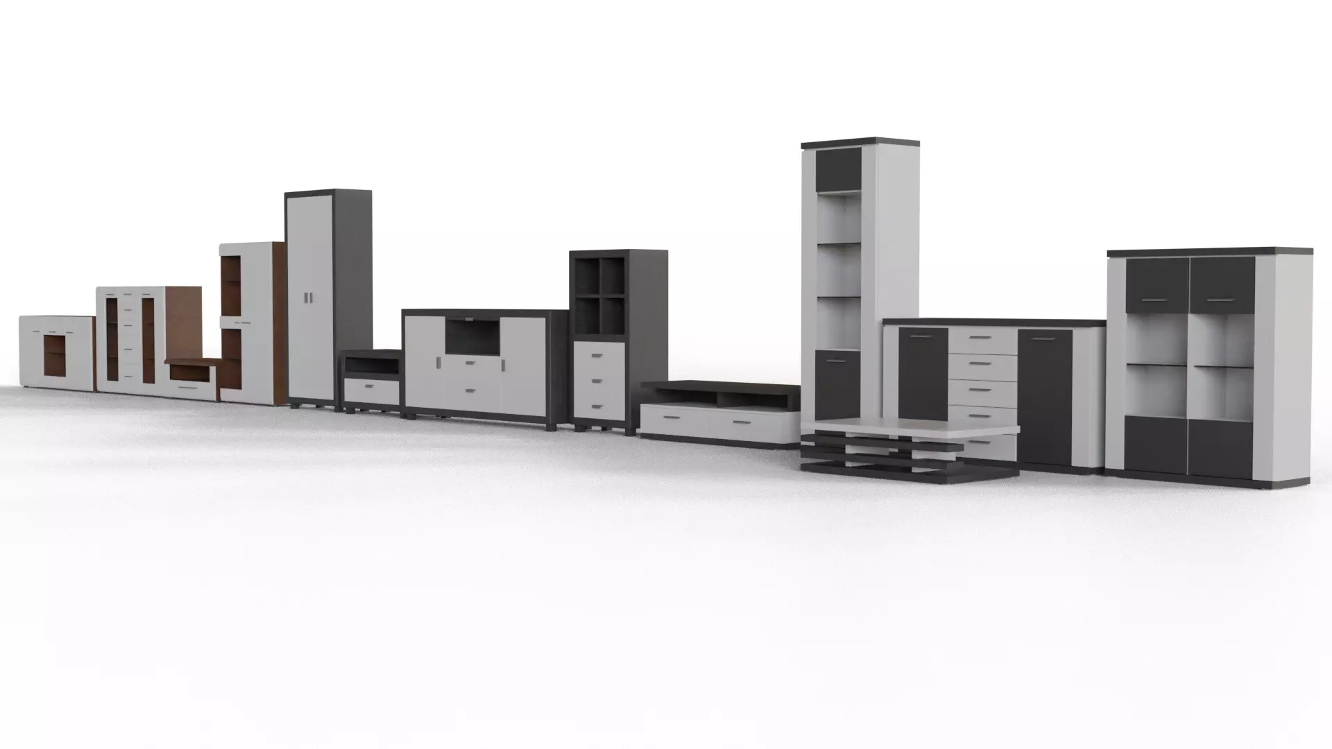 3 Modern living room furniture pack 3D model | CGTrader