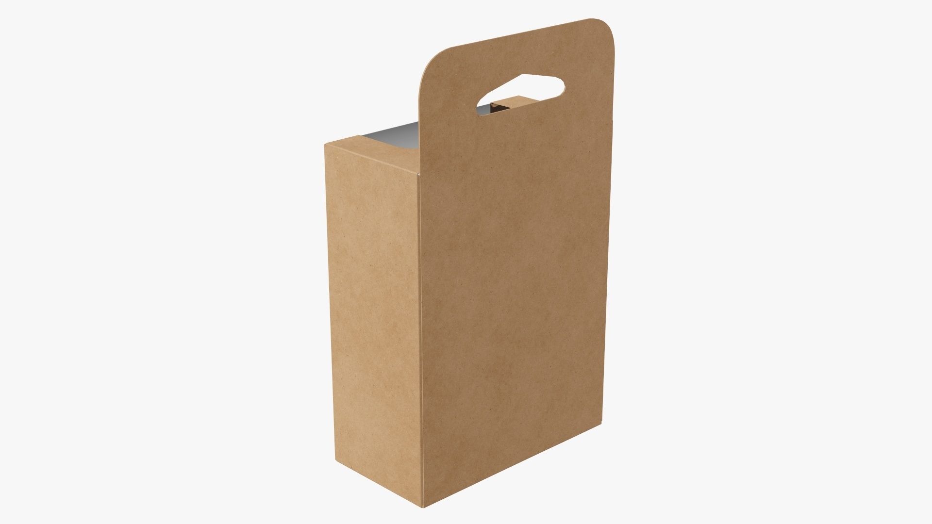 Hanging cardboard display box retail 07 3D model_2