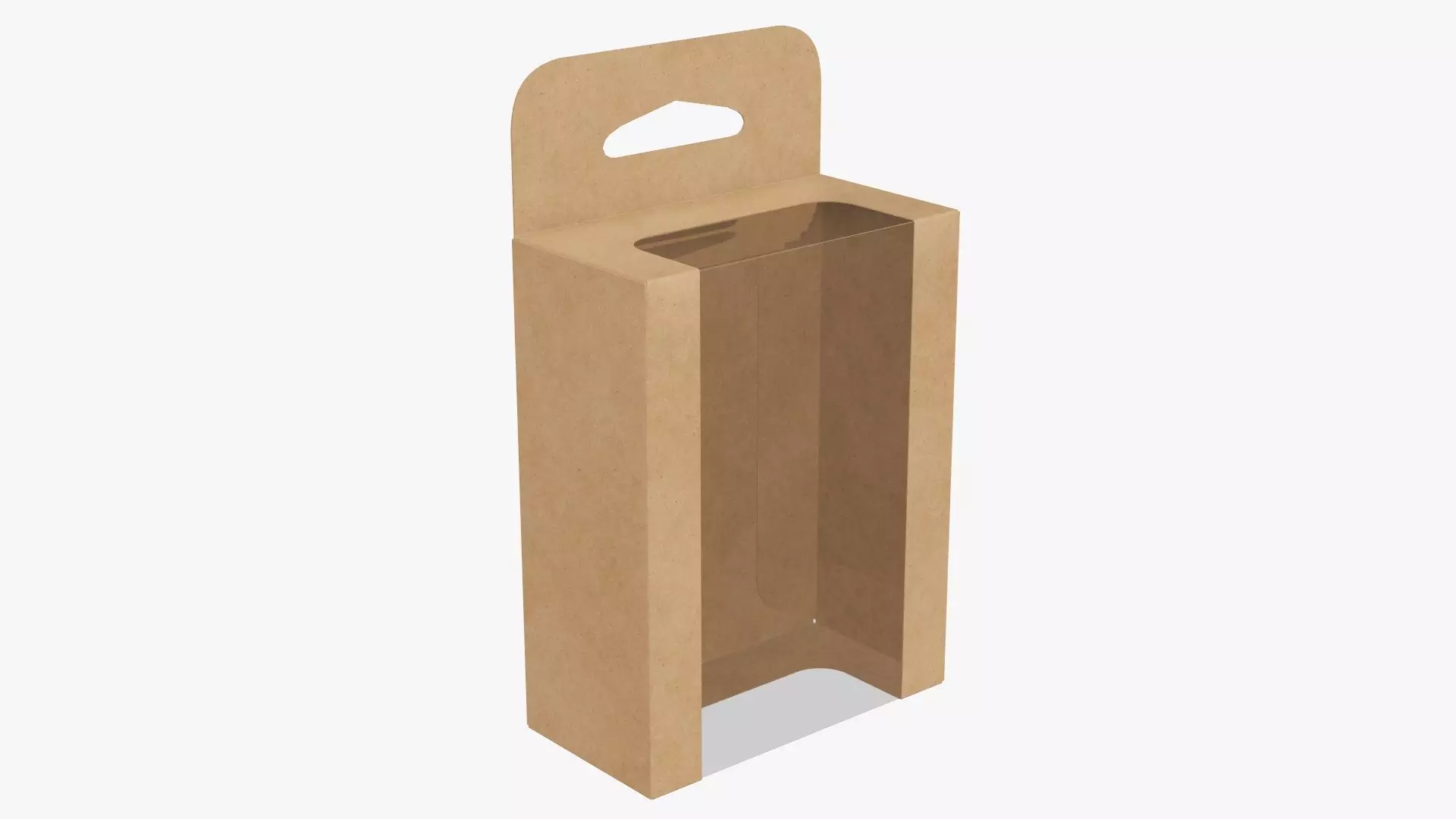 Hanging cardboard display box retail 07 3D model_0