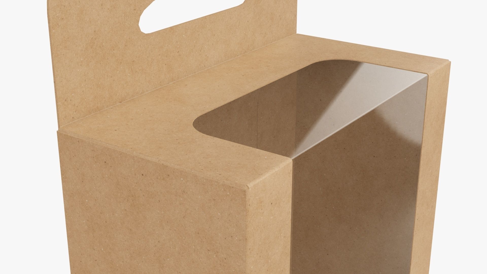 Hanging cardboard display box retail 07 3D model_4